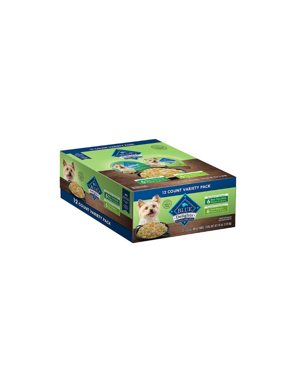 Blue Buffalo Divine Delights Alimento húmedo para perros adultos raza pequeña 12 pack