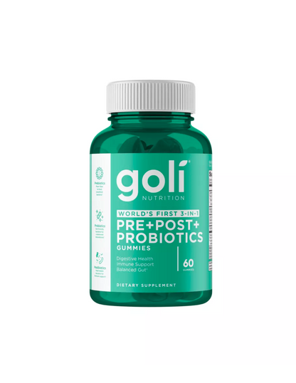 Goli Nutrition Gomitas Pre + Post + Probióticos 60 unidades