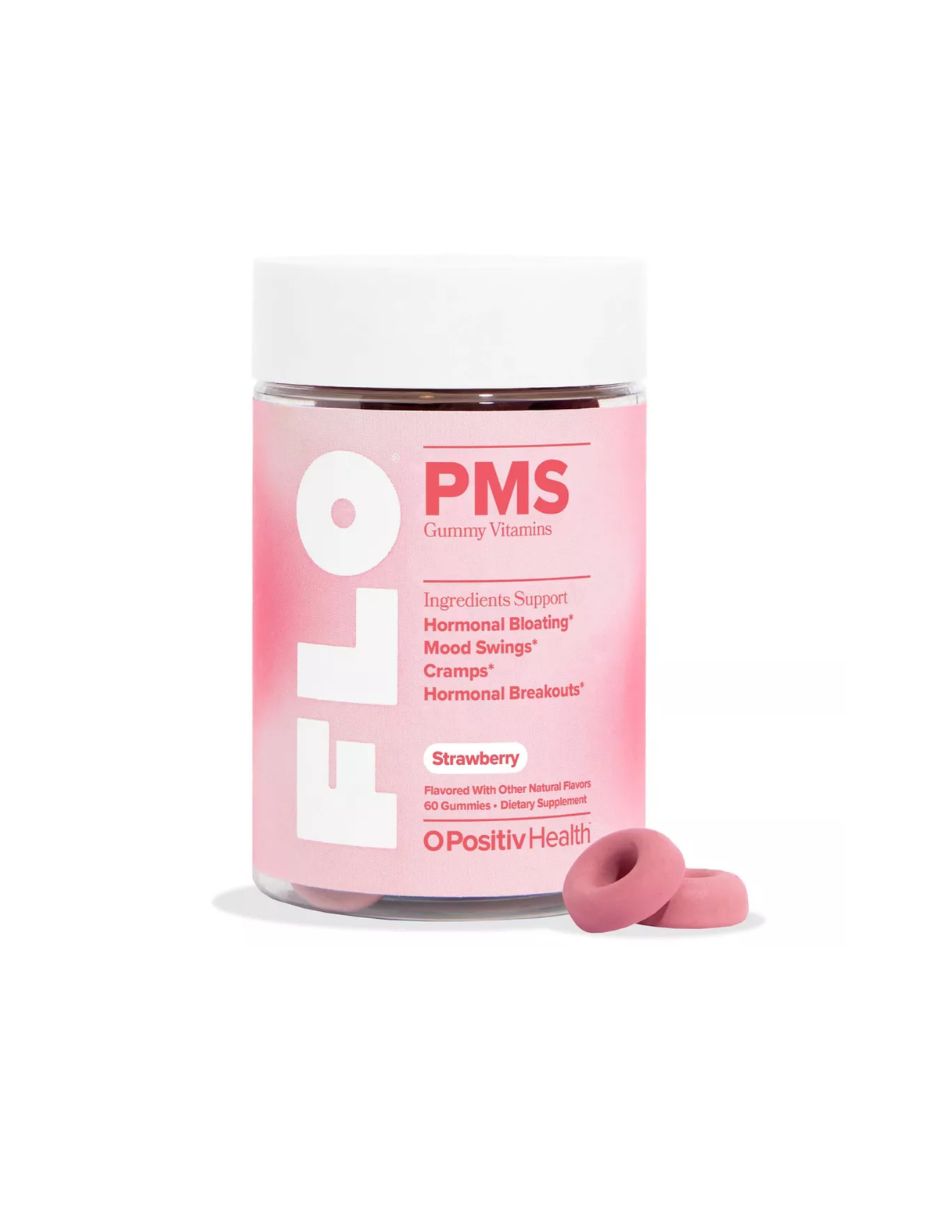 O Positiv FLO PMS Gomitas Veganas para Mujeres 60 pzs