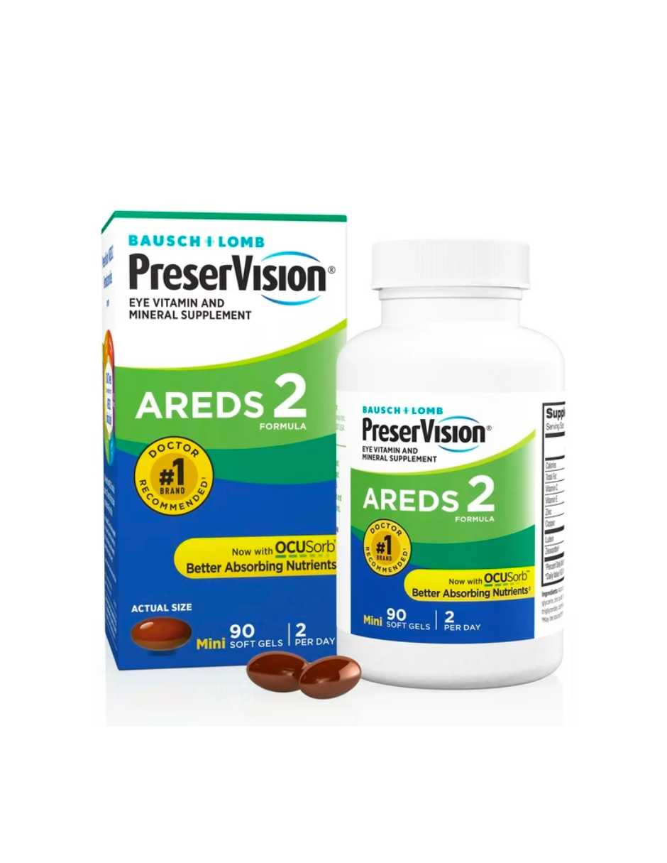 PreserVision AREDS 2 vitaminas para ojos 90 MiniGels
