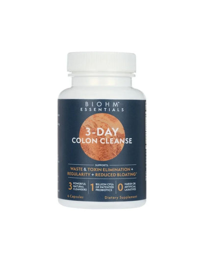 BIOHM Essentials Limpieza de colon de 3 días eliminación natural de desechos 6 cápsulas