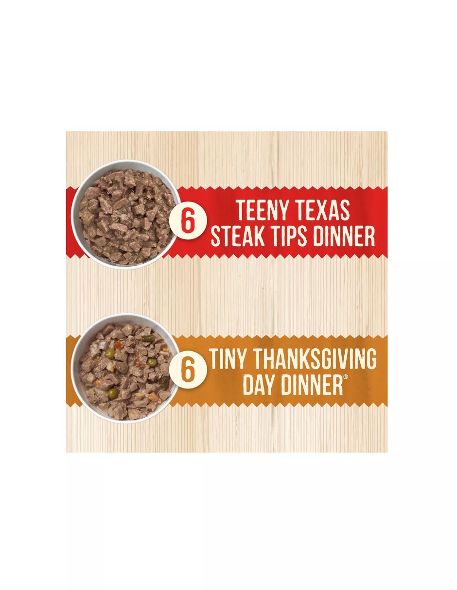 Merrick Lil’ Plates Comida Húmeda para Perros Pequeños 12 Pack sabor carne de res, pavo