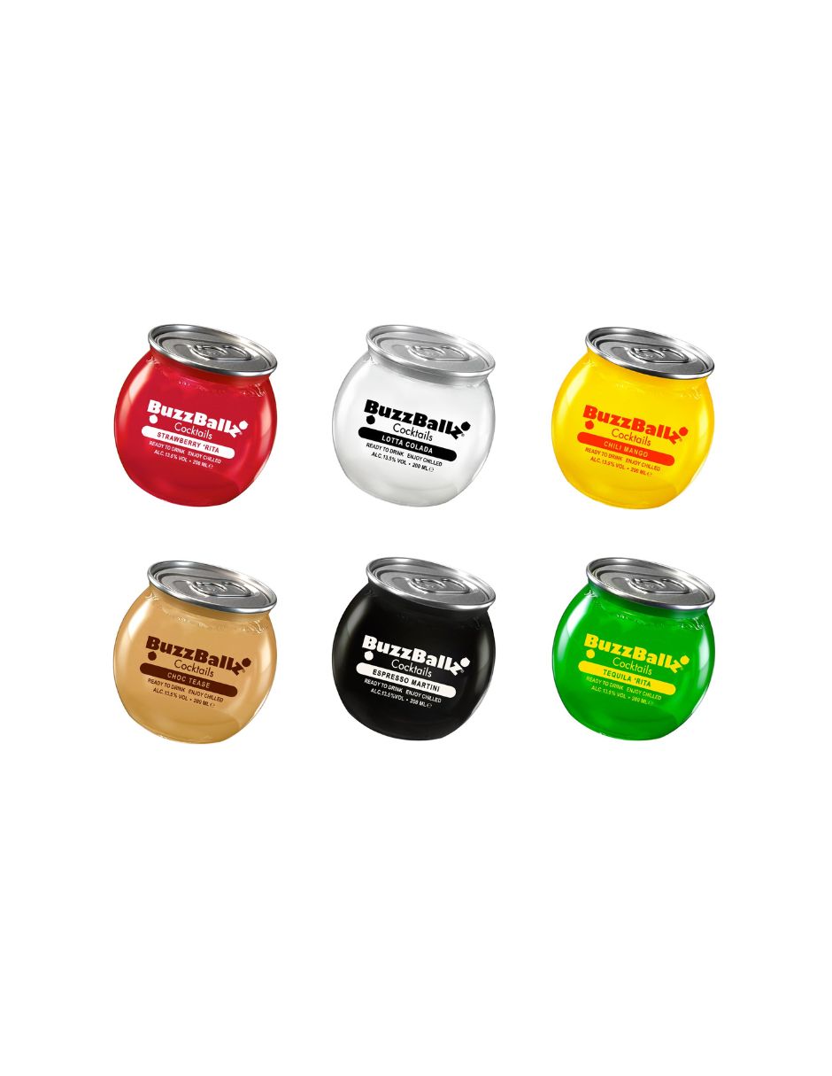 Buzzballz cocktails listos para beber 200ml (variedad)