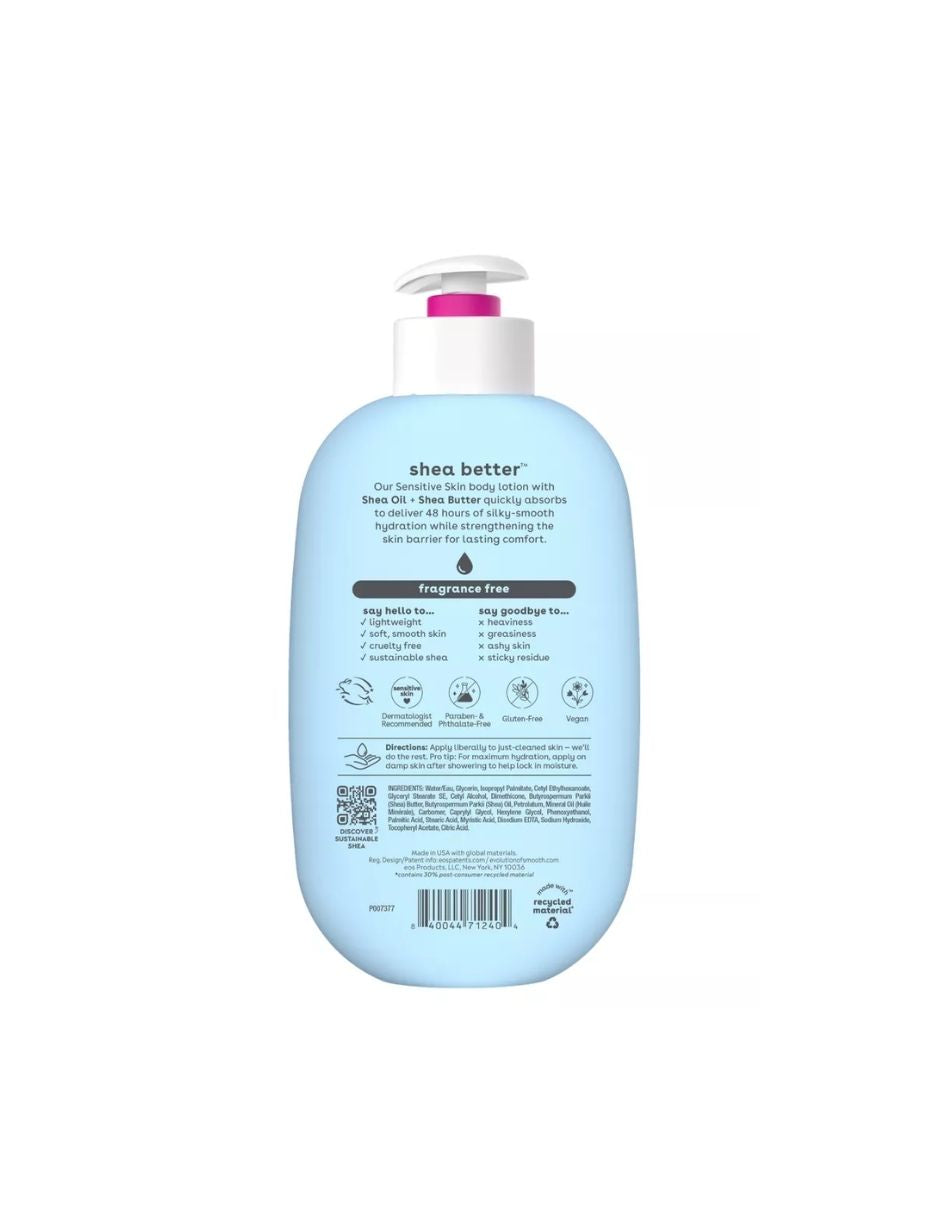Loción Corporal Hidratante eos Shea Better Sin Fragancia 473 ml