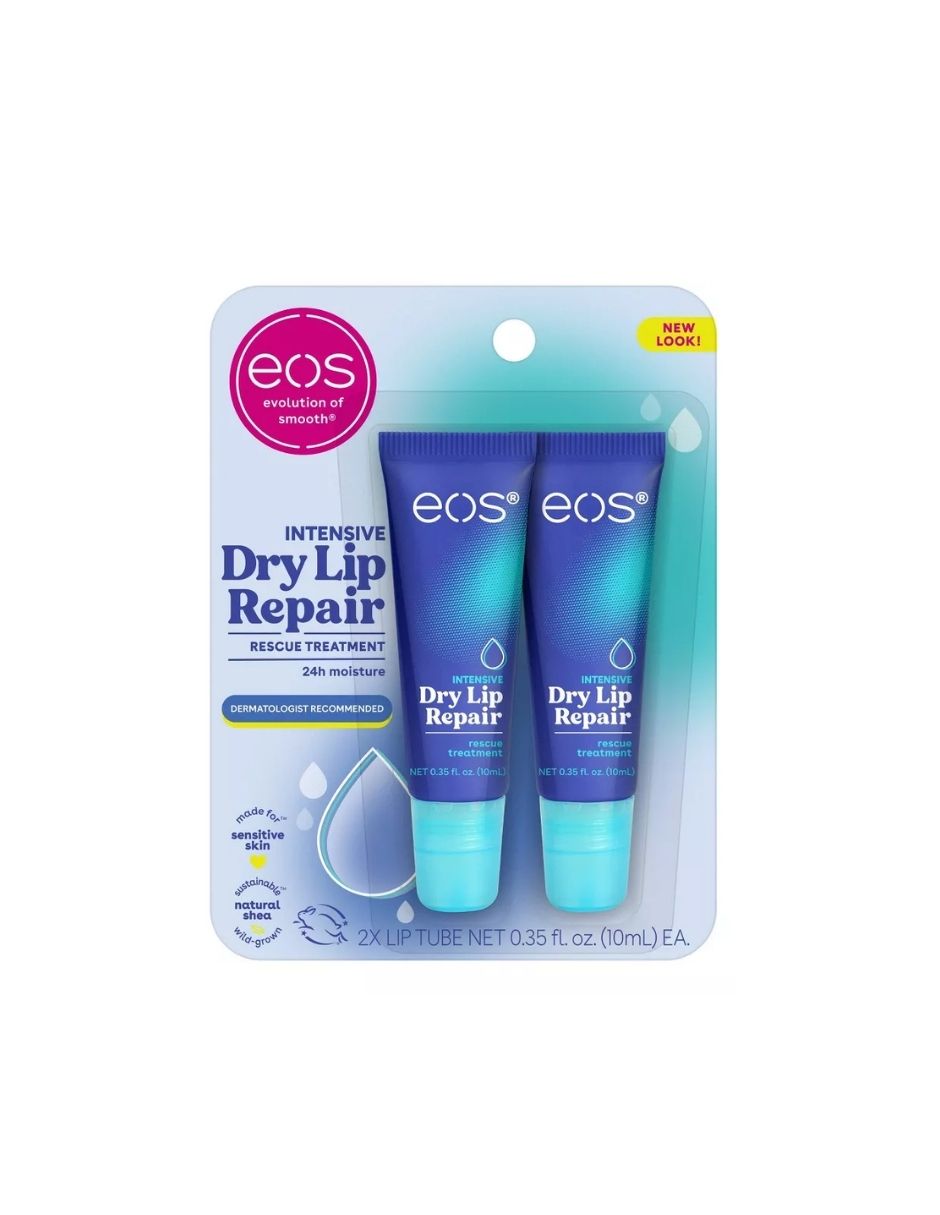 Tratamiento Intensivo para Labios Secos eos Sorbete de Fresa 2 pzas 10ml