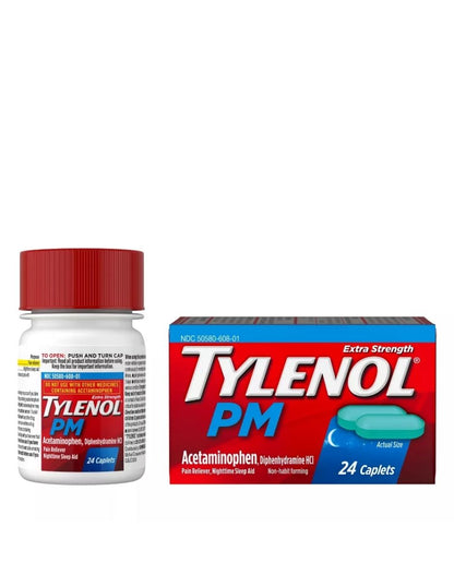 Analgésico Nocturno Extra Strength 24 Cápsulas - Tylenol PM