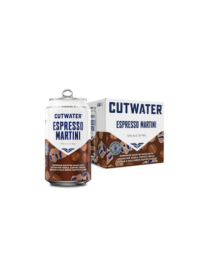 Cóctel Espresso Cutwater Martini con Vodka 13% Alc – 4 Pack Latas 354ml