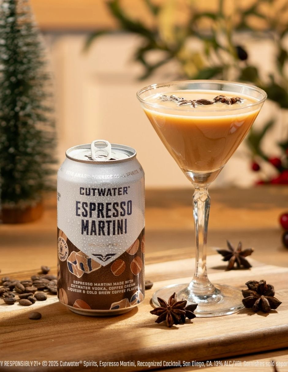 Cóctel Espresso Cutwater Martini con Vodka 13% Alc – 4 Pack Latas 354ml