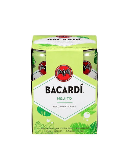 Cóctel Mojito Listo para Beber 5.9% Alc./Vol. 4 pack 355ml – Bacardi