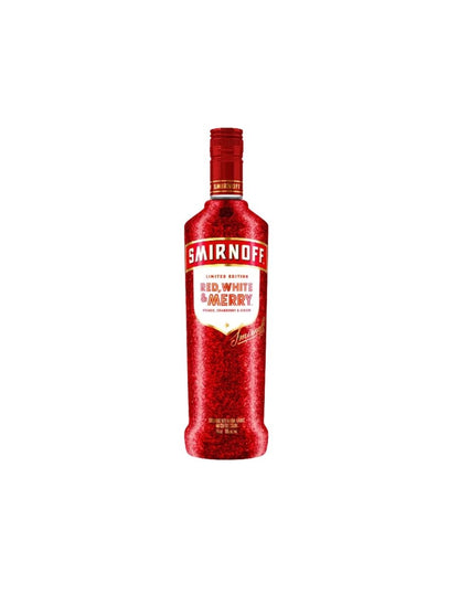 Vodka Smirnoff Red White & Merry Sabor Arándano Cereza Naranja y Jengibre 750ml