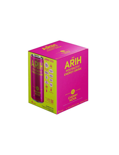 Bebida Energética ARIH 4 Pack Bajo En Azúcar 355ml (Variedad)