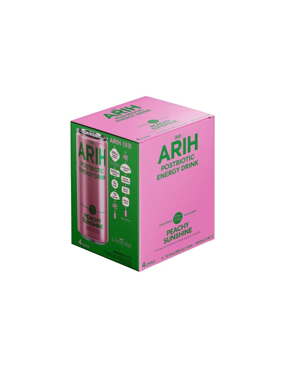 Bebida Energética ARIH 4 Pack Bajo En Azúcar 355ml (Variedad)
