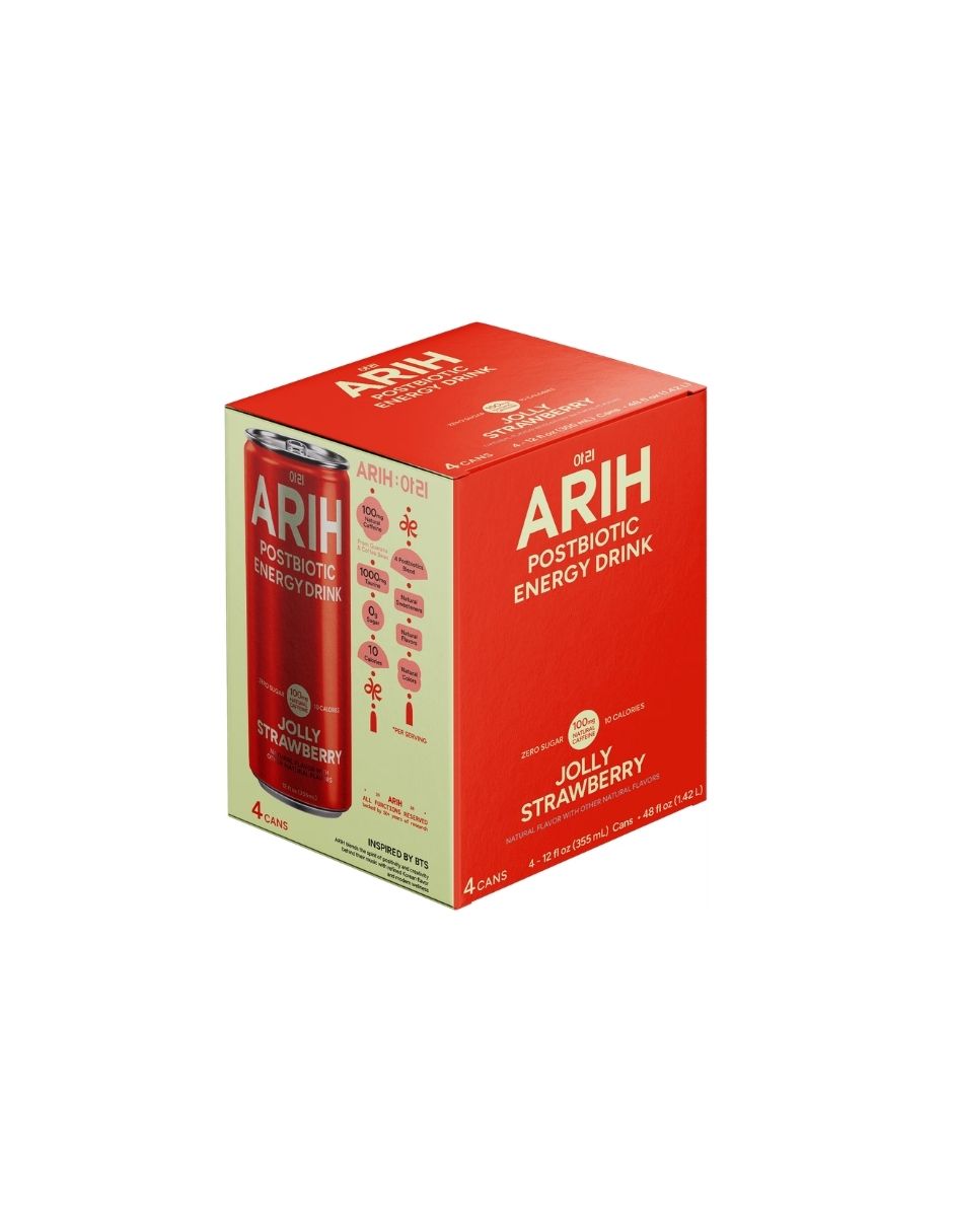 Bebida Energética ARIH 4 Pack Bajo En Azúcar 355ml (Variedad)