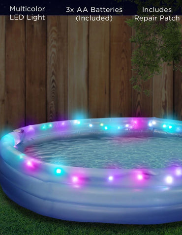 Merkury Innovations Piscina Inflable Infantil con LED 150 cm