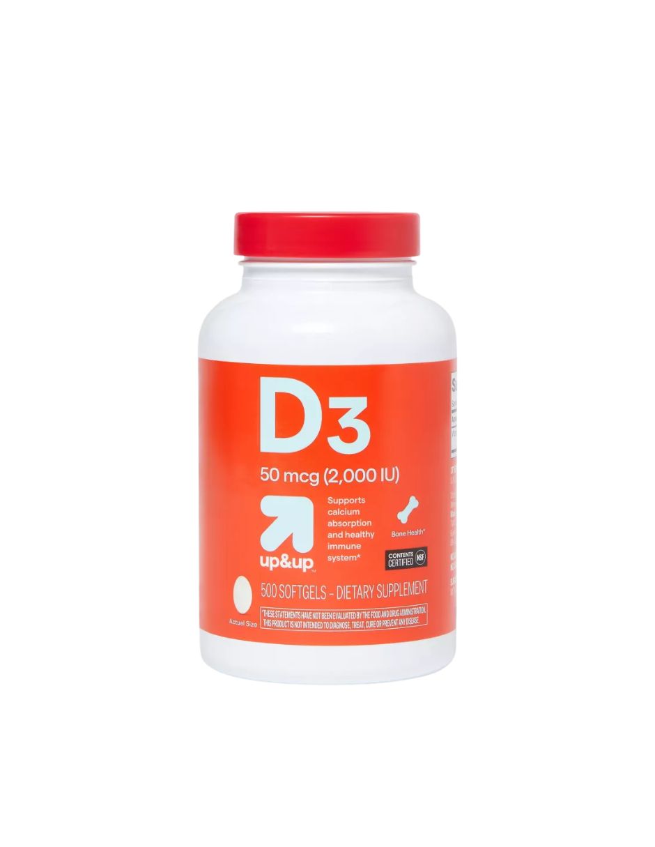 Vitamina D3 50mcg (2000 IU) 500ct