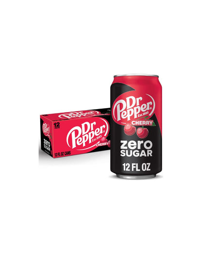 Refresco Dr Pepper sin azúcar Cherry 12 pack