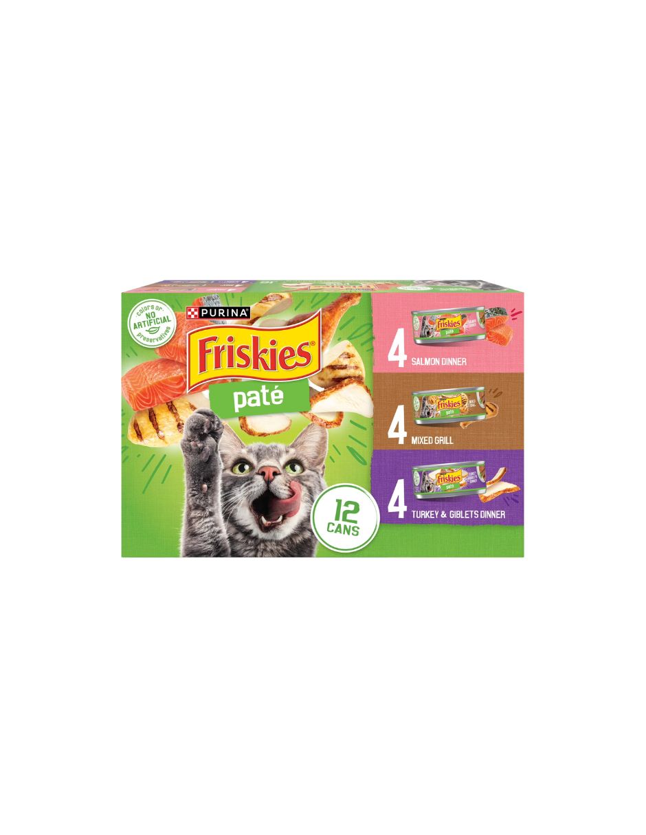 Friskies Paté de comida para gatos, 12 pack