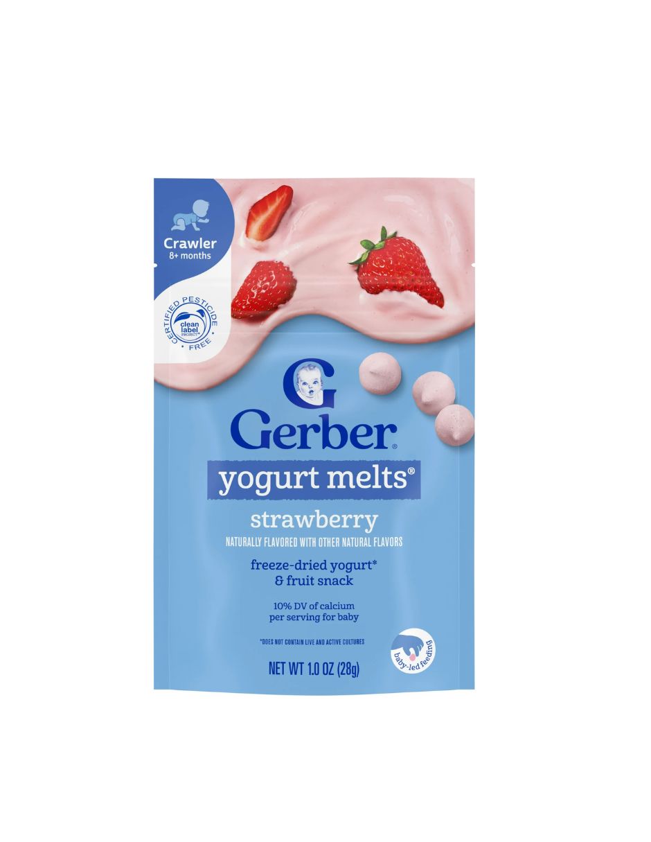 Gerber Yogurt melts Fresa, 28gr