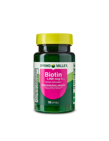 Spring Valley Biotin 1000 mcg, 150 unidades