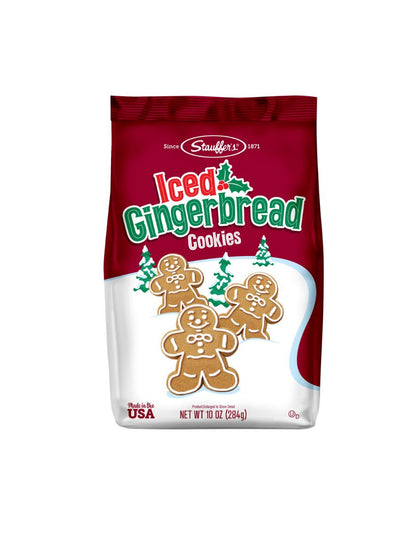Stauffer's Galletas jengibre glaseadas navideñas 284gr
