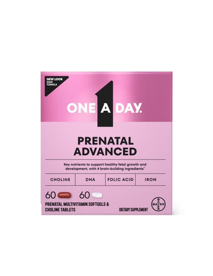 Multivitamínico prenatal avanzado One A Day 60+60 unidades
