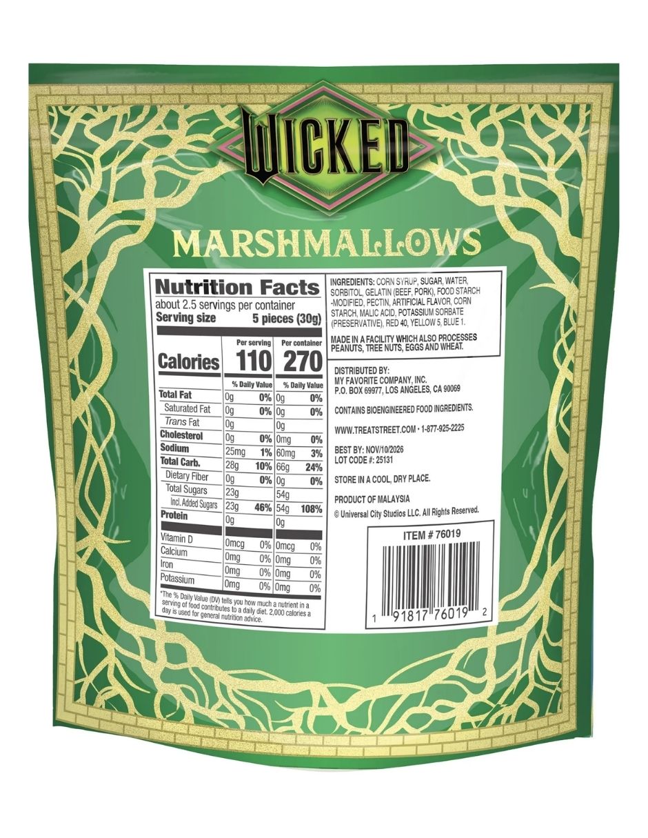 Malvaviscos con Sabor a Vainilla Wicked – Bolsa 2.54 oz