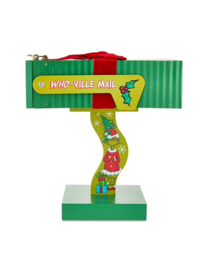 Buzón Decorativo Navideño Grinch Whoville Verde – 9.2" MDF