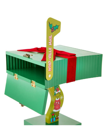 Buzón Decorativo Navideño Grinch Whoville Verde – 9.2" MDF