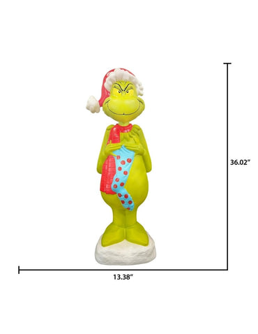 Decoración Navideña LED Moldeada por Soplado Grinch – Exterior 91 cm