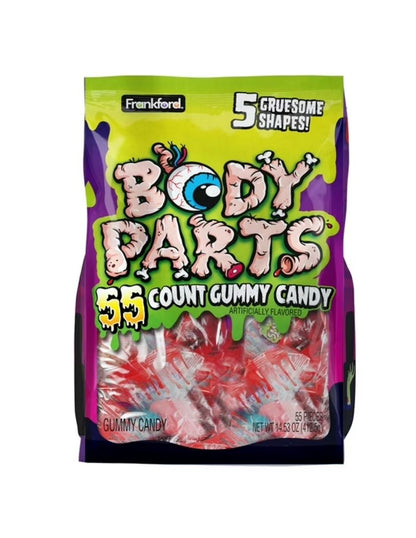 Caramelos de Goma Frankford Halloween Piezas del Cuerpo Bolsa 55 Unidades