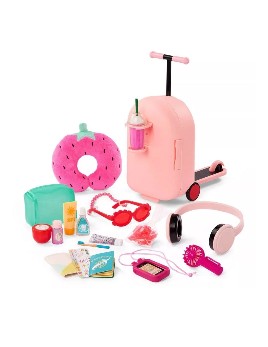 Set de Maleta y Accesorios para Muñecas  – Kit de Viaje Infantil