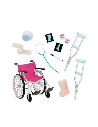 Set de Accesorios para Silla de Ruedas para Muñecas - Our Generation