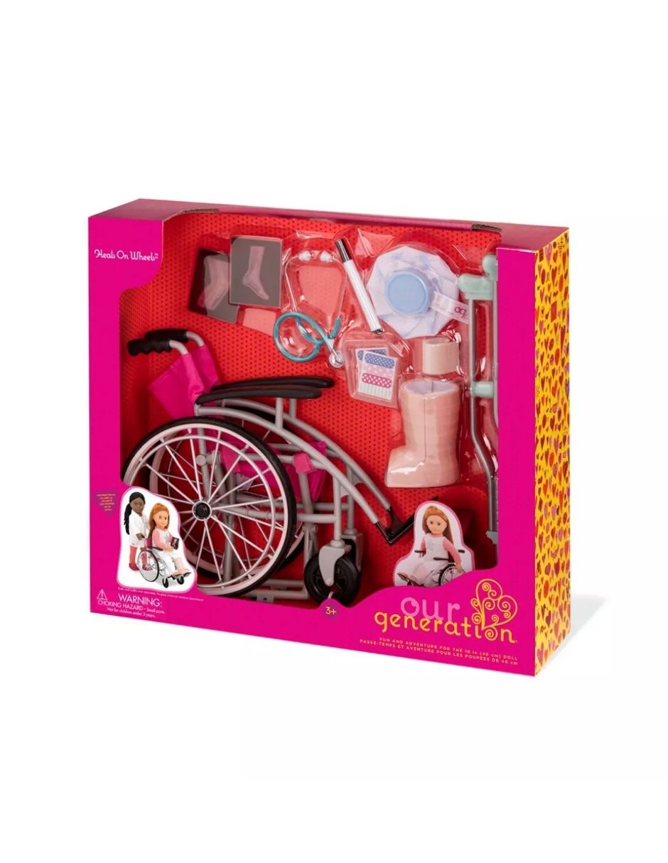 Set de Accesorios para Silla de Ruedas para Muñecas - Our Generation