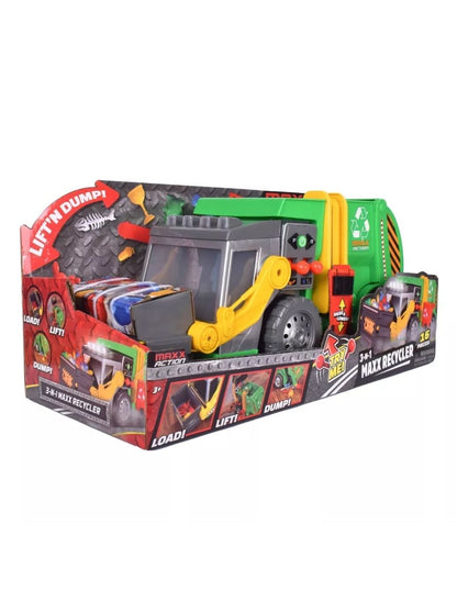 Camión de Basura de Juguete 3 en 1 con Joysticks Maxx Action