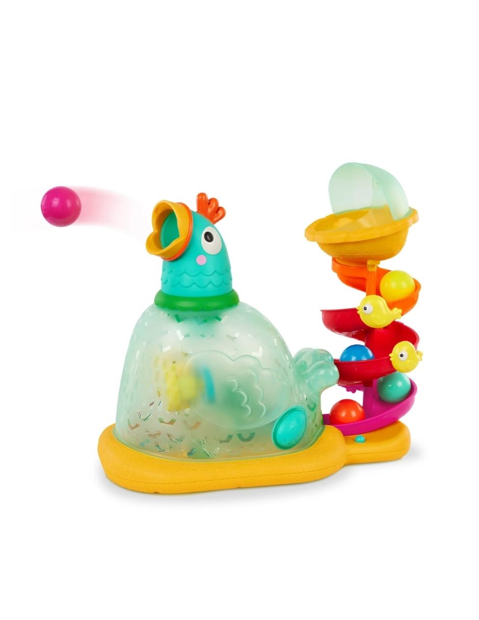 Juguete Interactivo de Pelotas Battat Pop-A-Doodle-Doo con Sonidos y Luces