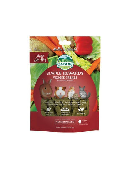 Golosinas Vegetales para Animales Pequeños Oxbow Simple Rewards 85gr