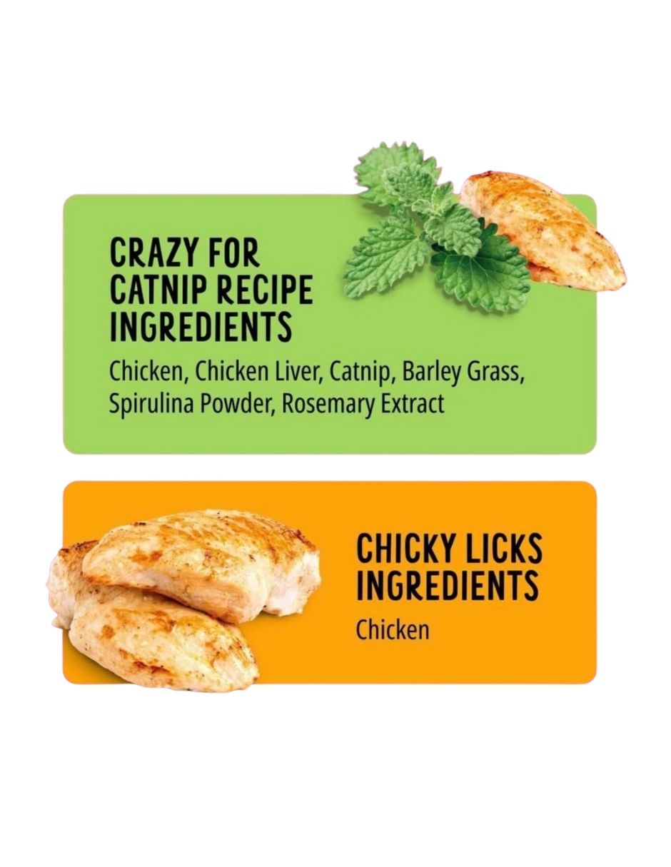 Golosinas para Gatos Bonkers Purrpops Catnip y Pollo 32 Unidades