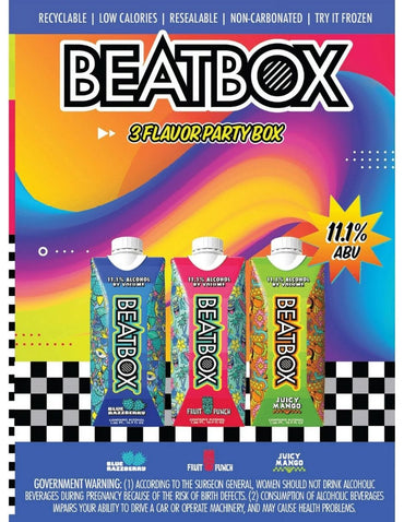 Bebidas BeatBox Beverages Party Punch 3 pack de 500 ml