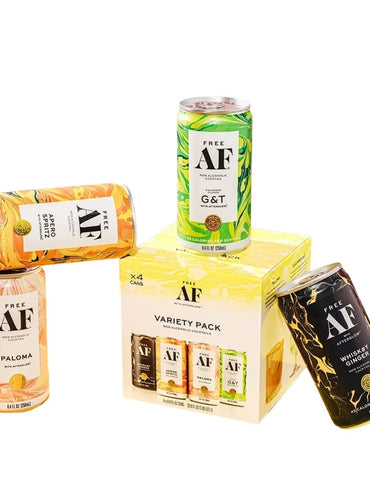 Cócteles sin alcohol Free AF paquete variado 4 pack