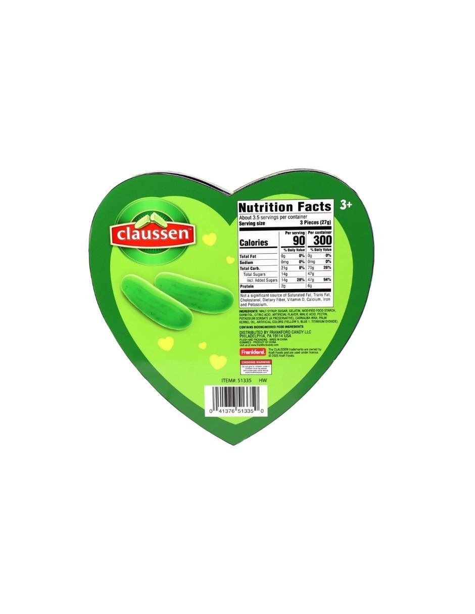 Gomitas con Sabor a Fruta en Caja de Corazón con Peluche Frankford Pickle 90gr