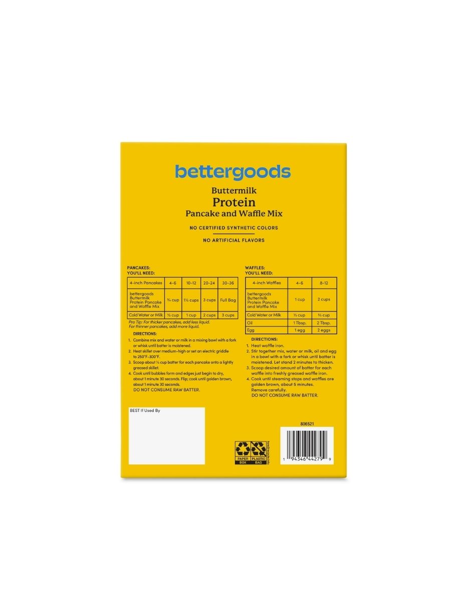 Mezcla para Panqueques y Waffles con Proteína bettergoods 567gr