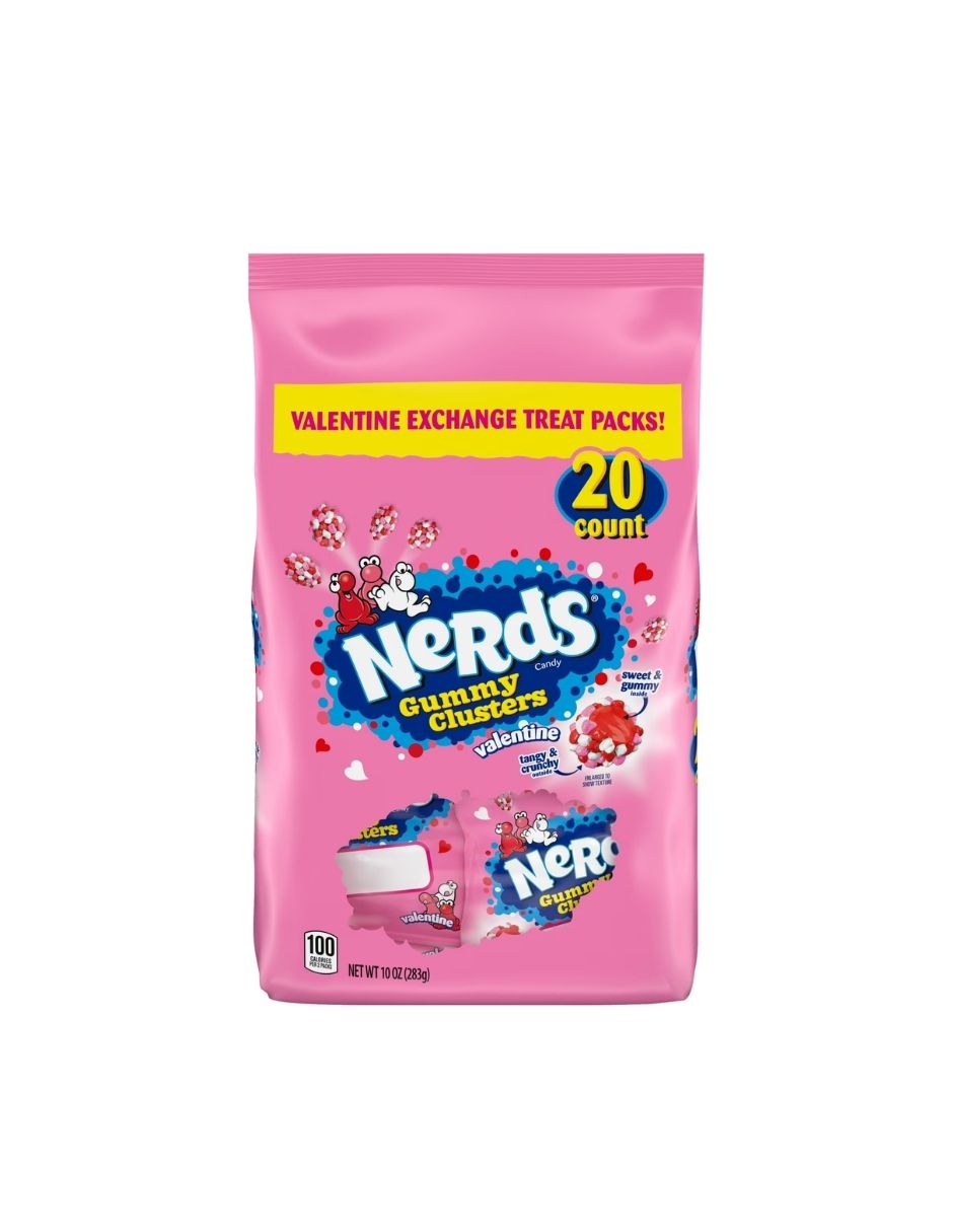 Dulces Nerds Gummy Clusters de San Valentín NERDS 283gr