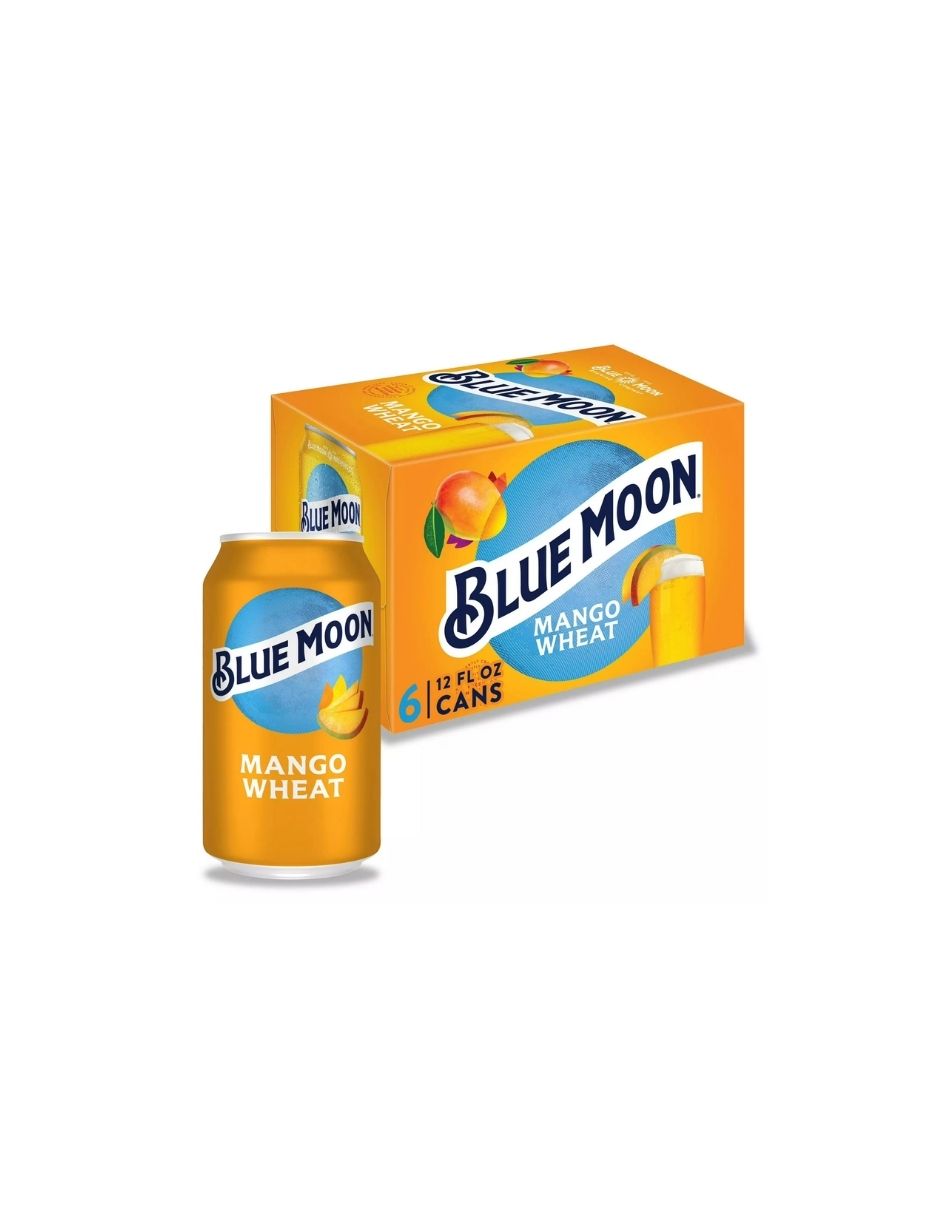 Cerveza Artesanal Mango Wheat Blue Moon Paquete de 6 pack