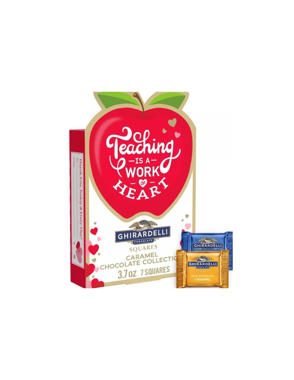 Chocolates De Regalo para Maestros de San Valentín con Caramelo Ghirardelli 105gr