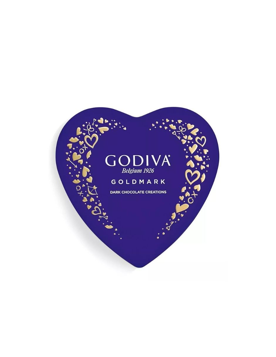 Caja de Dulces de Chocolate Negro para San Valentín - Godiva