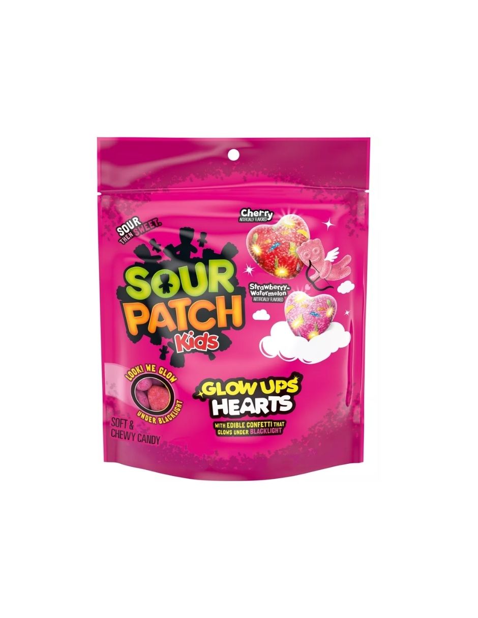 Dulces Ácidos Suaves en Forma de Corazón San Valentín 238gr – Sour Patch Kids