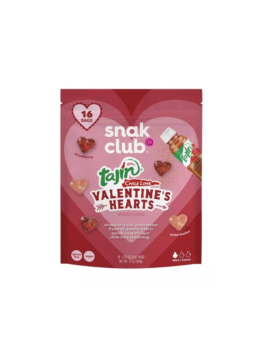 Gomitas de Corazón con Chile y Limón para San Valentín 340gr – Snak Club Tajín