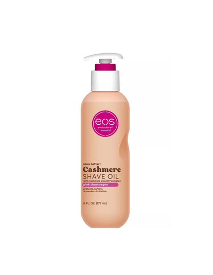 Aceite de Afeitar Hidratante eos Cashmere Champán Rosado, 177 ml