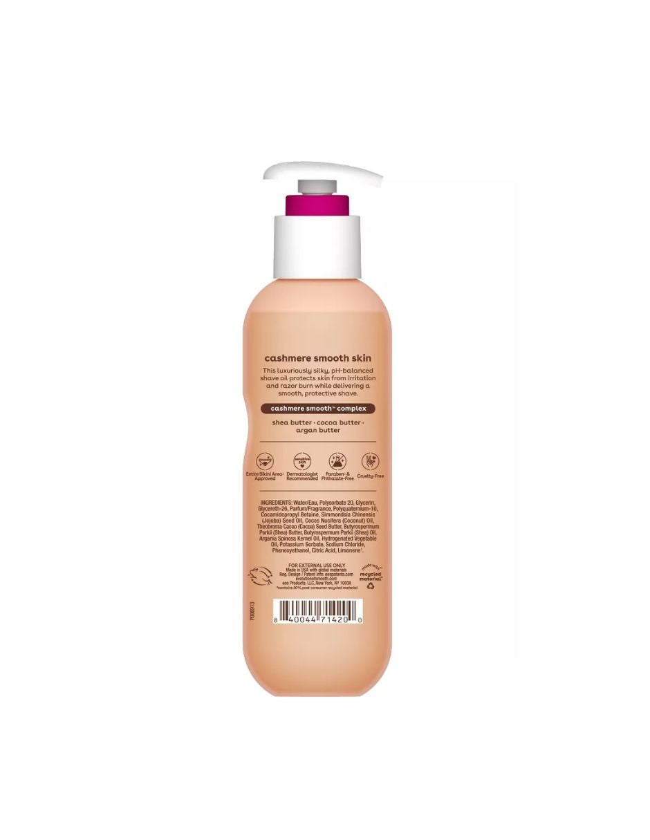 Aceite de Afeitar Hidratante eos Cashmere Champán Rosado, 177 ml