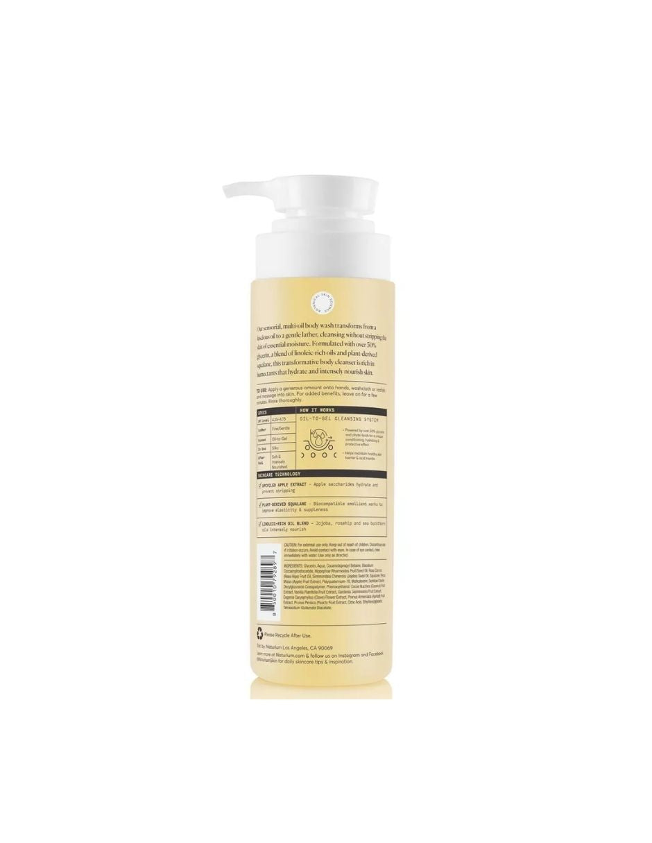 Gel de Baño Hidratante Multi-Aceite para Limpieza Corporal 500ml - Naturium